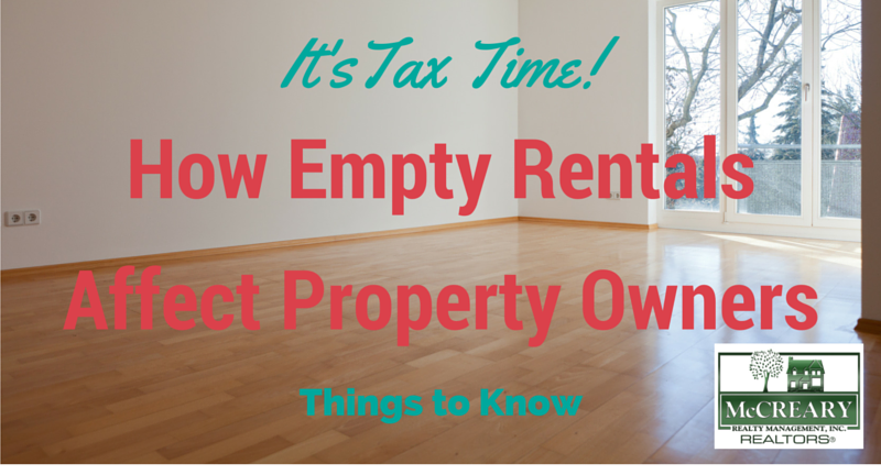 It’s Tax Time – How Empty Rentals Affect Property Owners